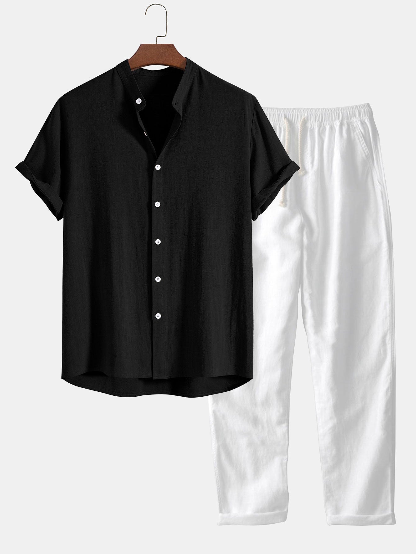 Ethan | Men's Casual Summer Shirt And Trouser Set