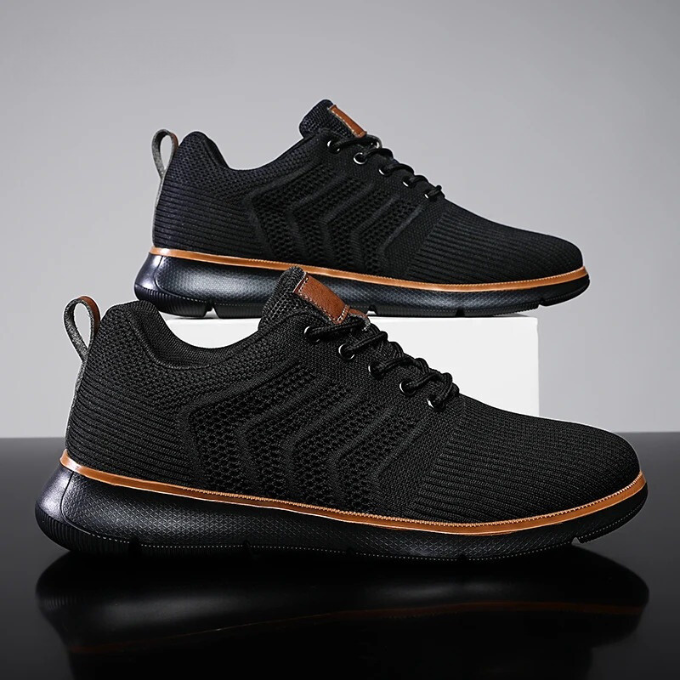 Owen | Men's Knit Lace-Up Walking Sneakers