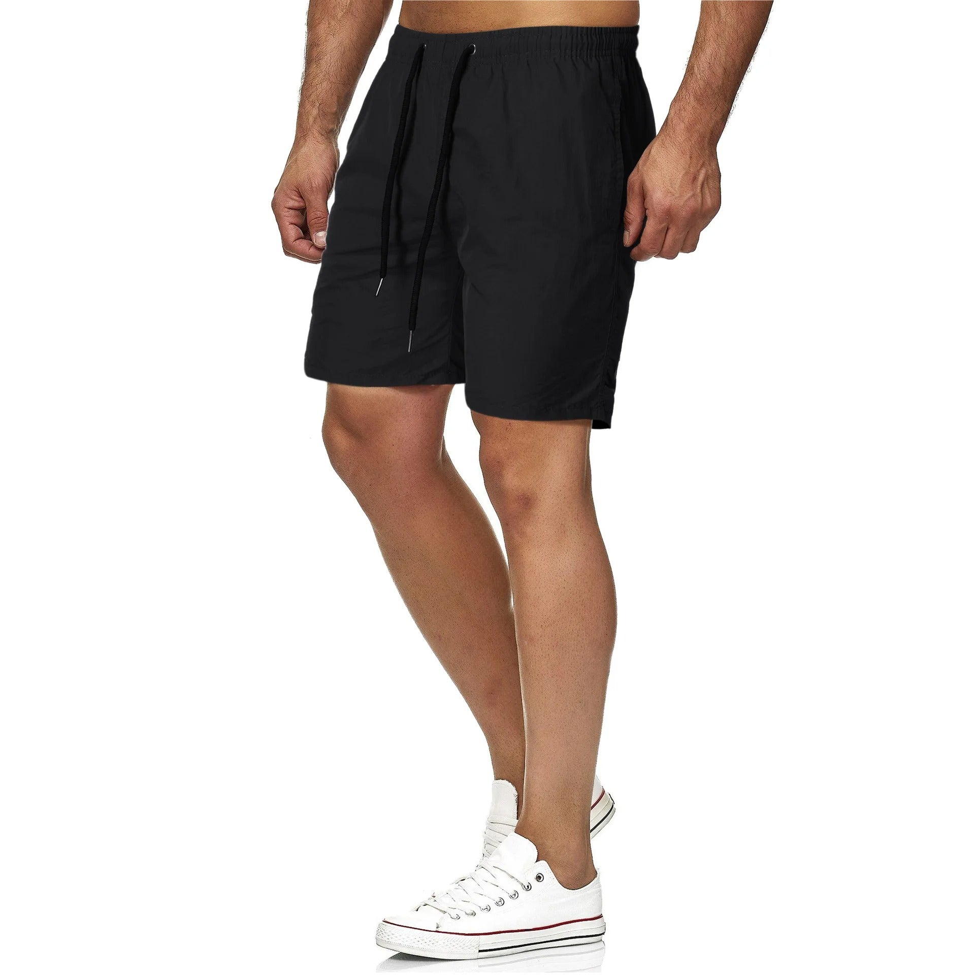 Cole | Men's Solid Color Beach Swim Shorts