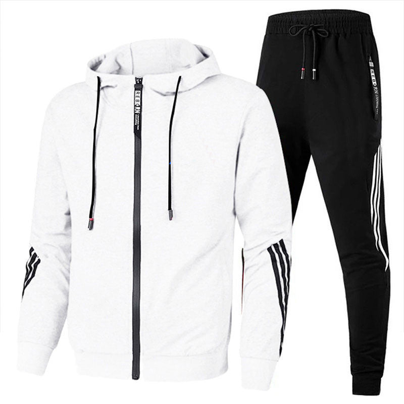 Liam | Men's Striped Hoodie And Jogger Set