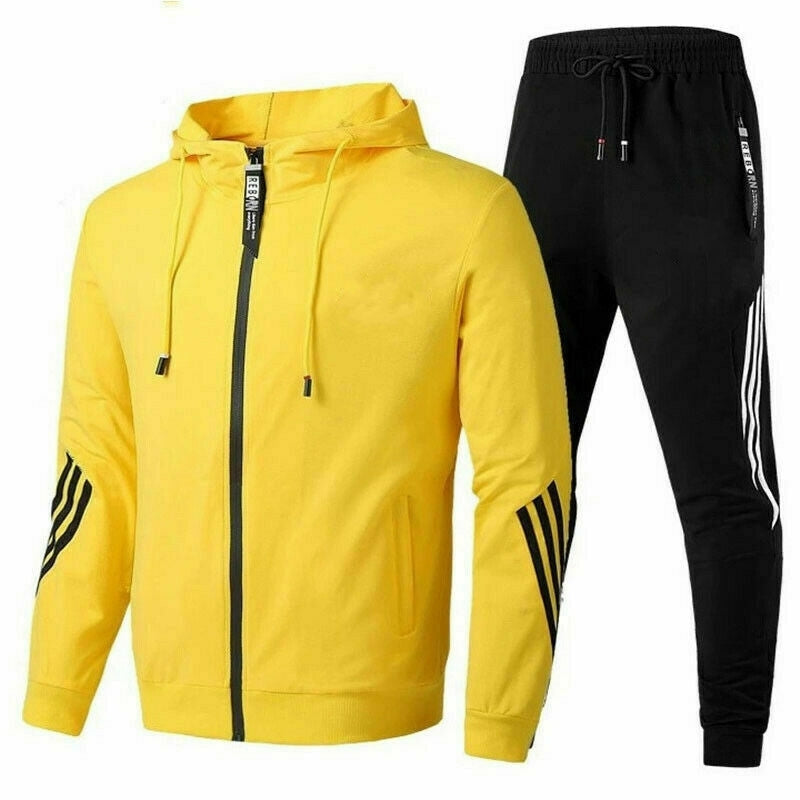 Liam | Men's Striped Hoodie And Jogger Set