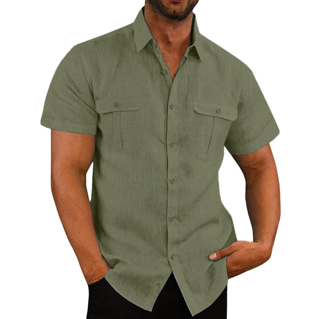 Oliver | Men's Double Pocket Button-Up Shirt