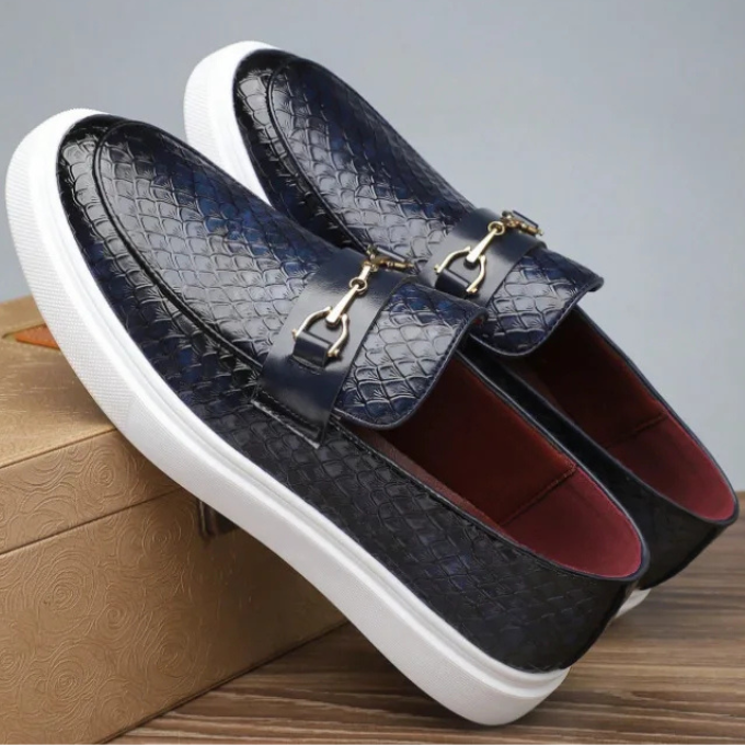 Sebastian | Men's Textured Slip-On Loafers
