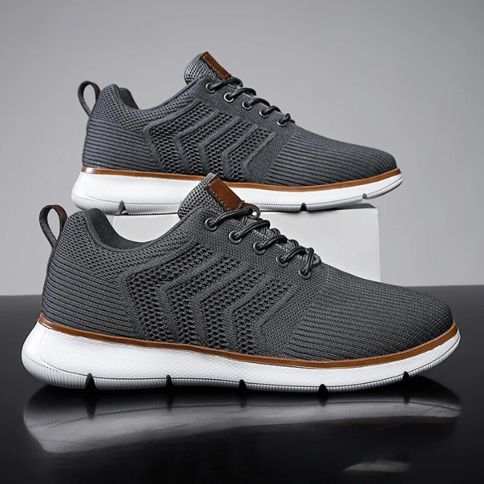 Owen | Men's Knit Lace-Up Walking Sneakers