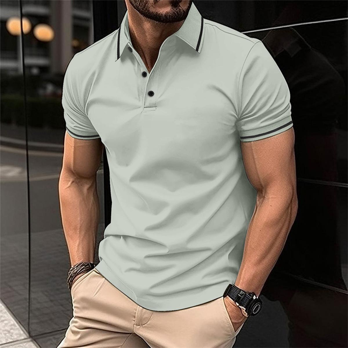 Ethan | Men's Slim Fit Short Sleeve Polo Shirt