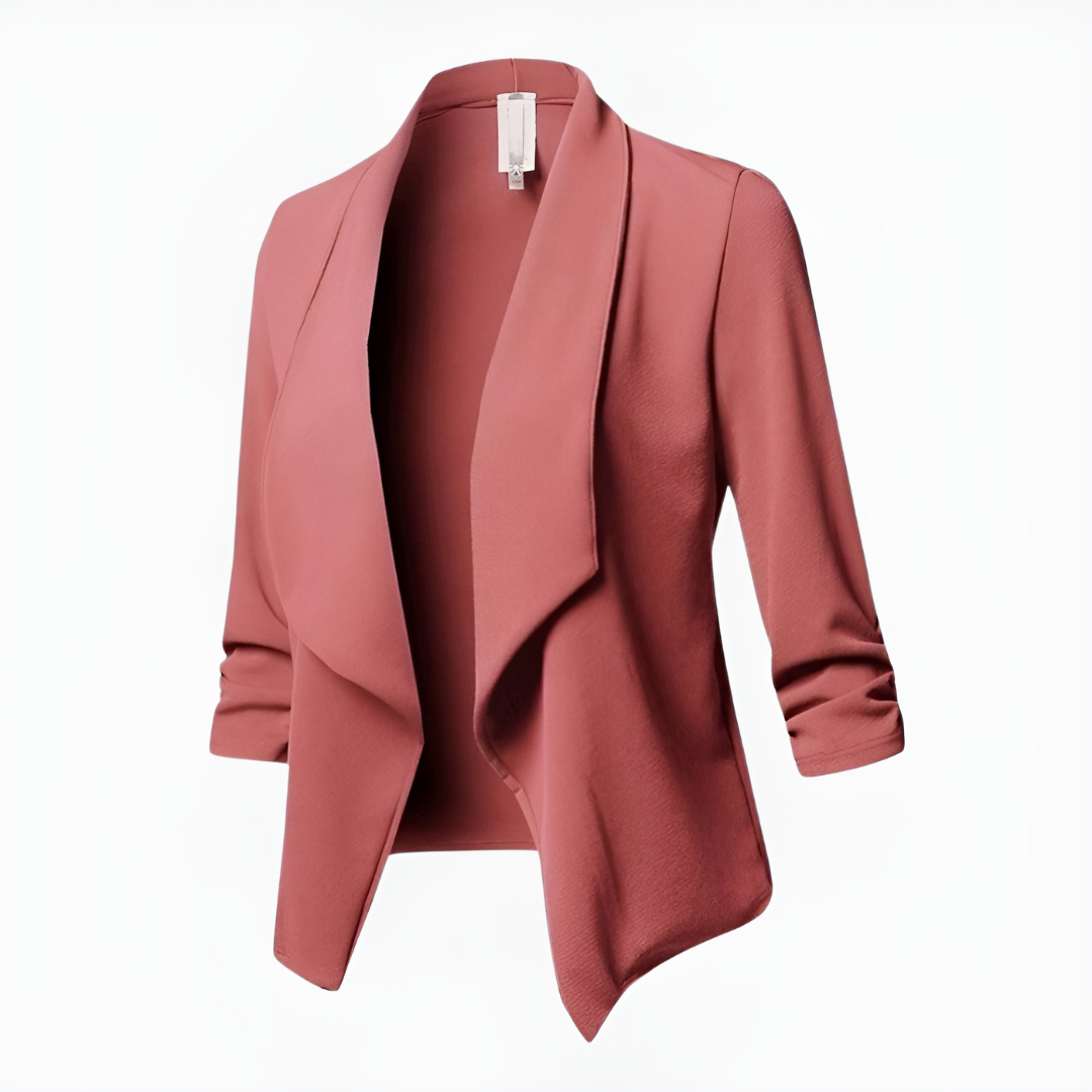 Alina | Women's Draped Open-Front Casual Blazer