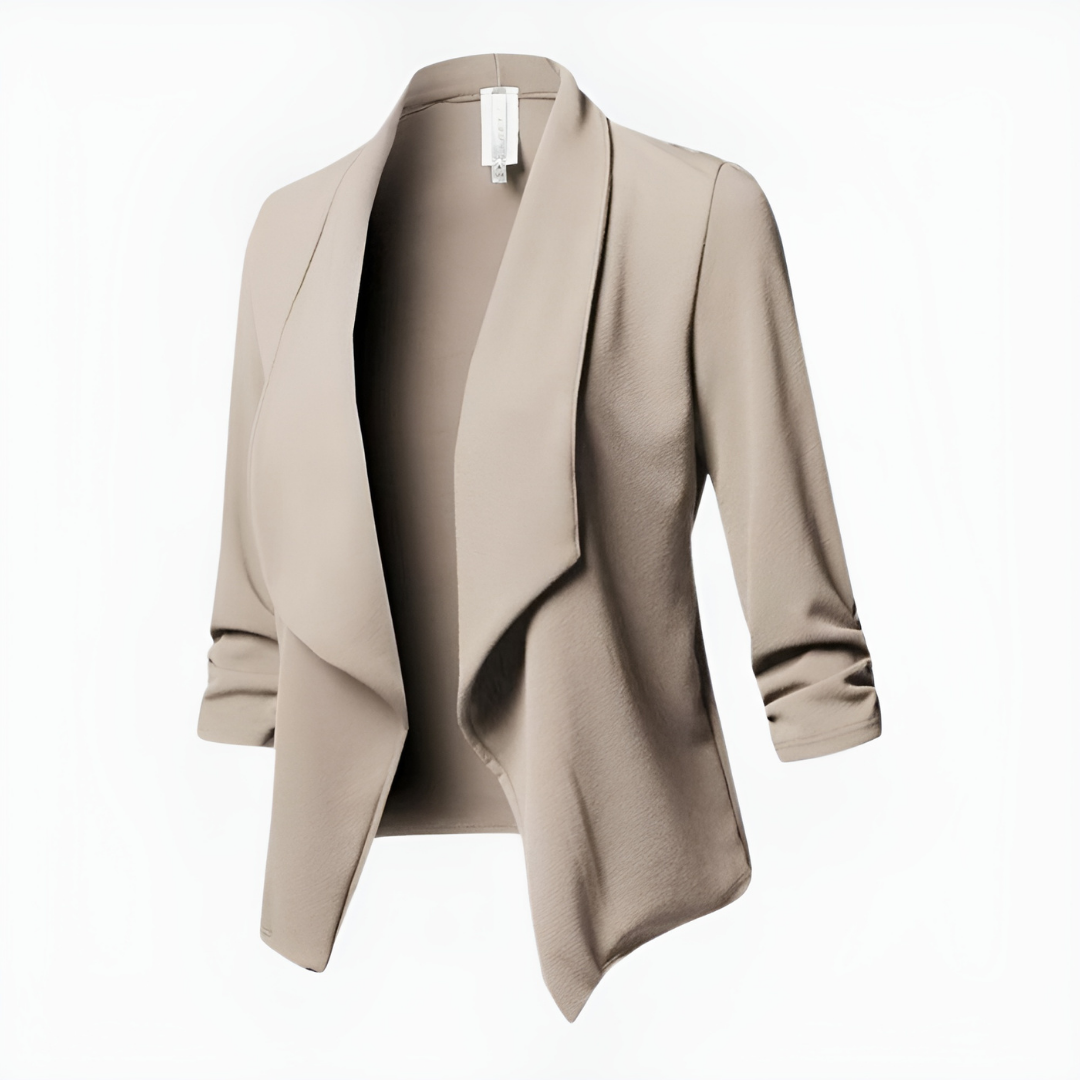 Alina | Women's Draped Open-Front Casual Blazer