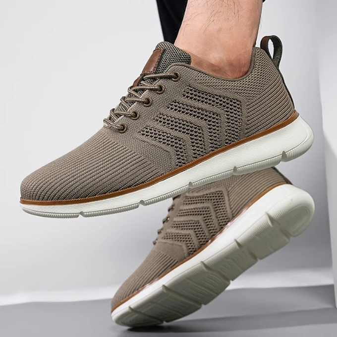 Owen | Men's Knit Lace-Up Walking Sneakers