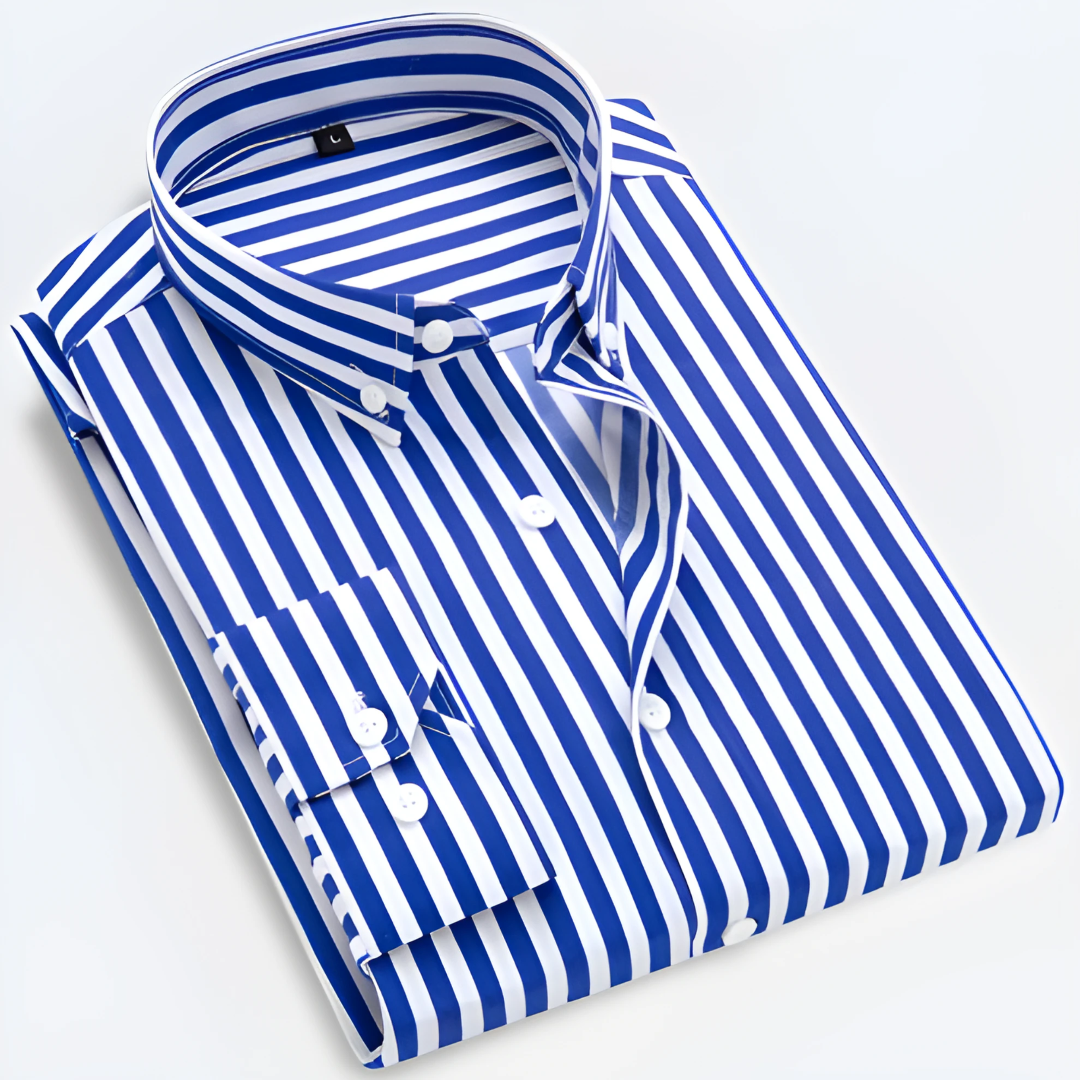 Adrian | Men's Striped Long Sleeve Shirt