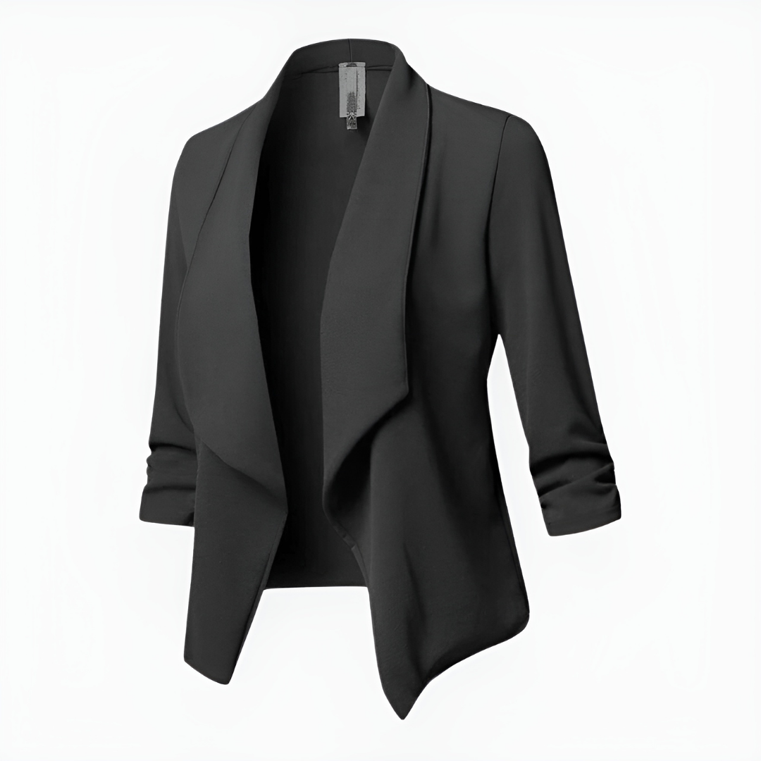 Alina | Women's Draped Open-Front Casual Blazer