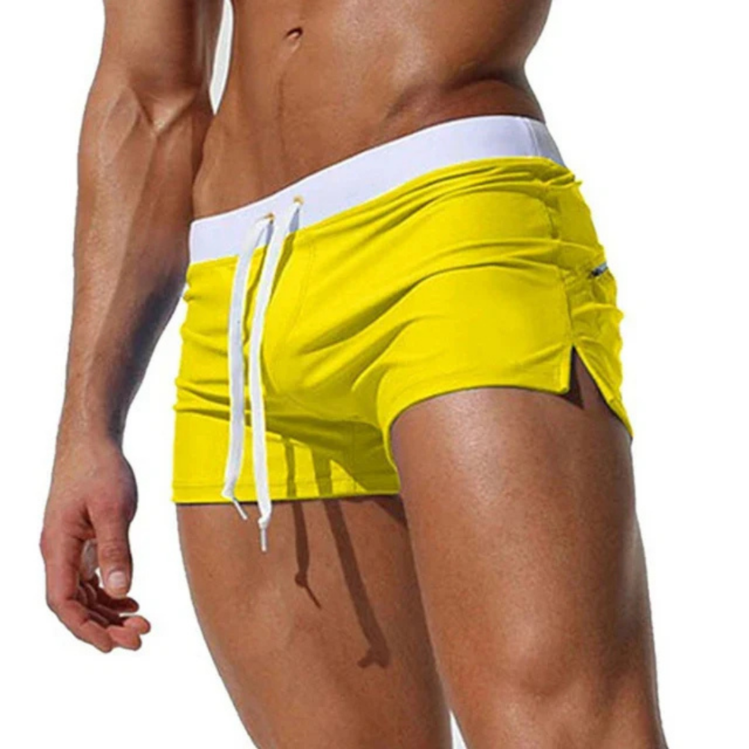Logan | Men's Drawstring Summer Swim Trunks