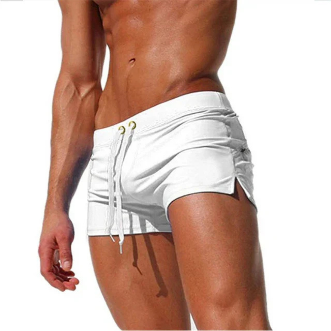 Logan | Men's Drawstring Summer Swim Trunks