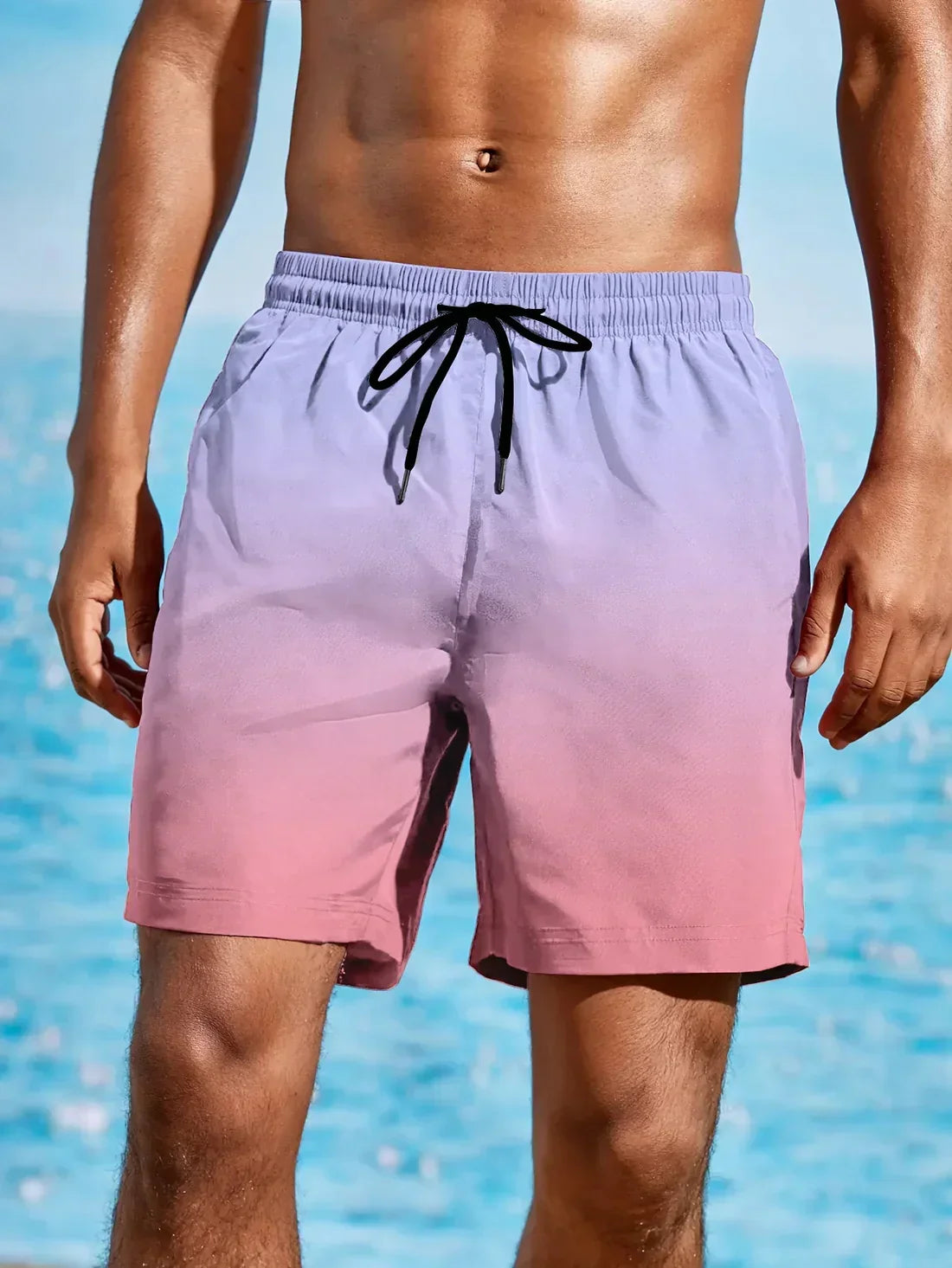 Dylan | Men's Straight Leg Drawstring Swim Shorts
