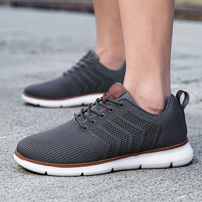 Owen | Men's Knit Lace-Up Walking Sneakers
