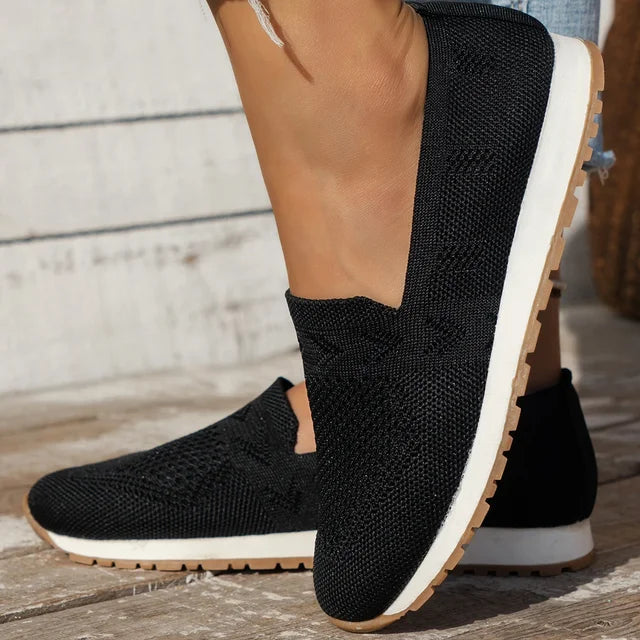 Aria | Women's Breathable Knit Slip-On Loafers
