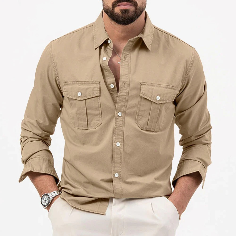 Blake | Men's Tactical Double Pocket Cargo Shirt
