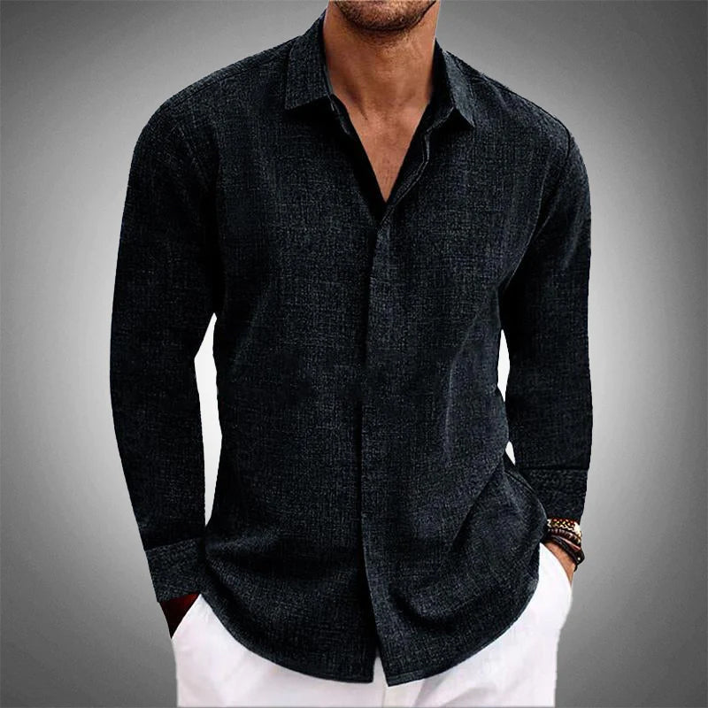 Mateo | Men's Linen Button-Up Shirt