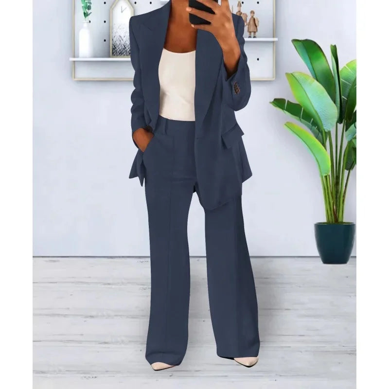 Amelia | Women's Tailored Wide-Leg Pant Suit