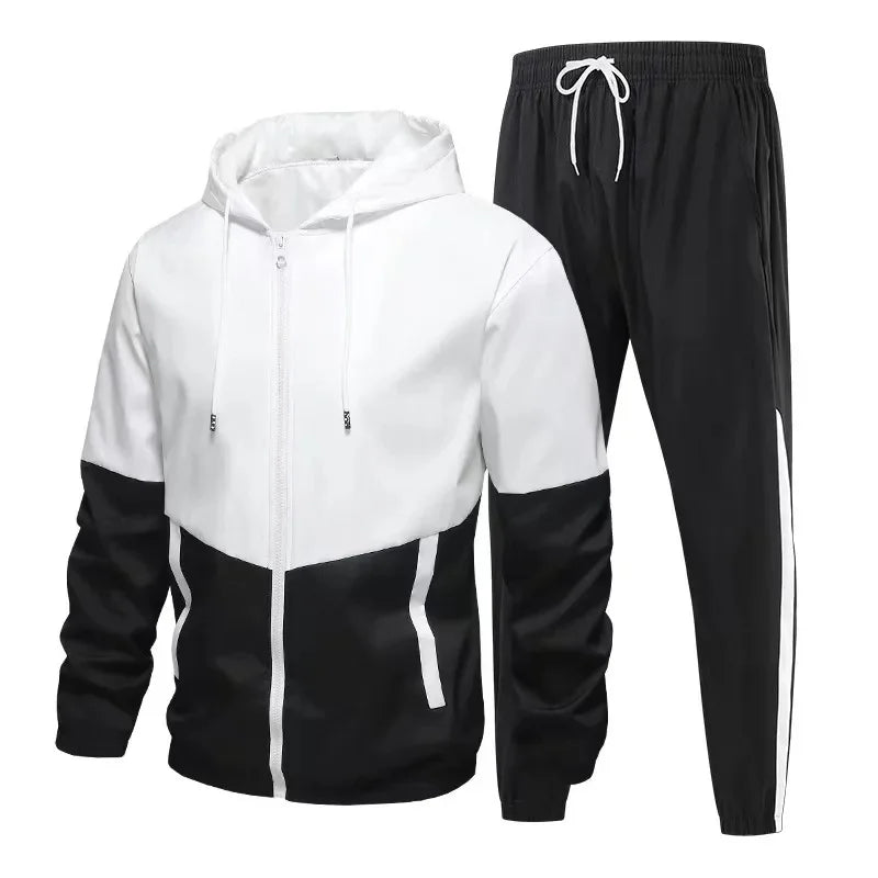 Logan | Men's Zip-Up Hooded Tracksuit Set