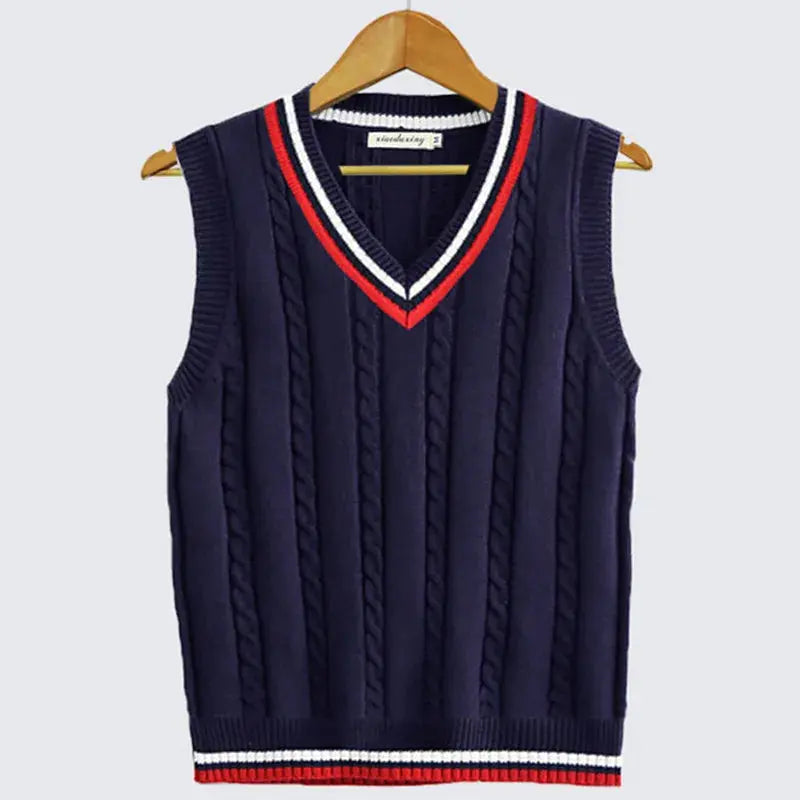 Nathan | Men's Cable Knit Sleeveless Sweater Vest