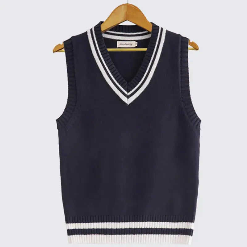Nathan | Men's Cable Knit Sleeveless Sweater Vest