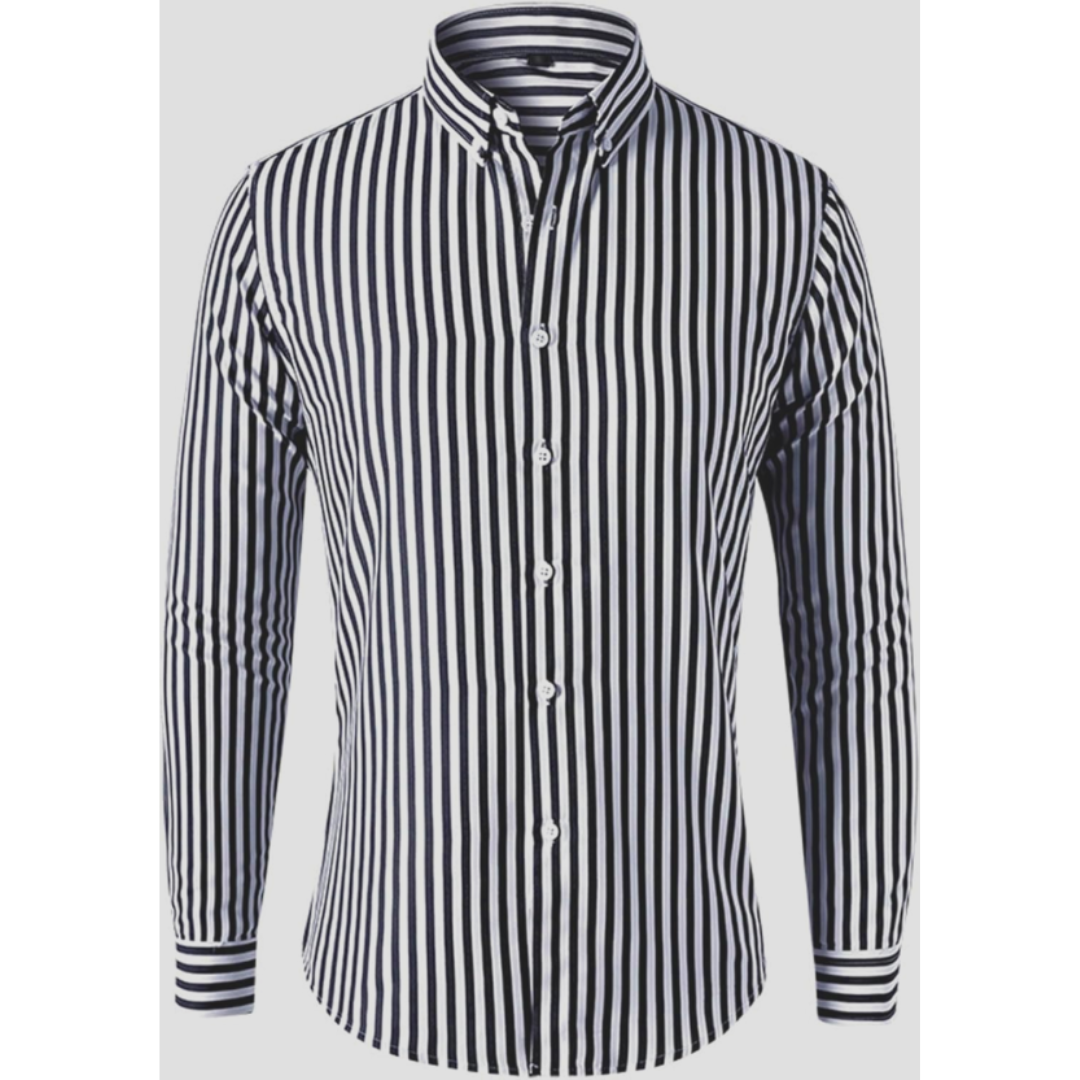 Adrian | Men's Striped Long Sleeve Shirt