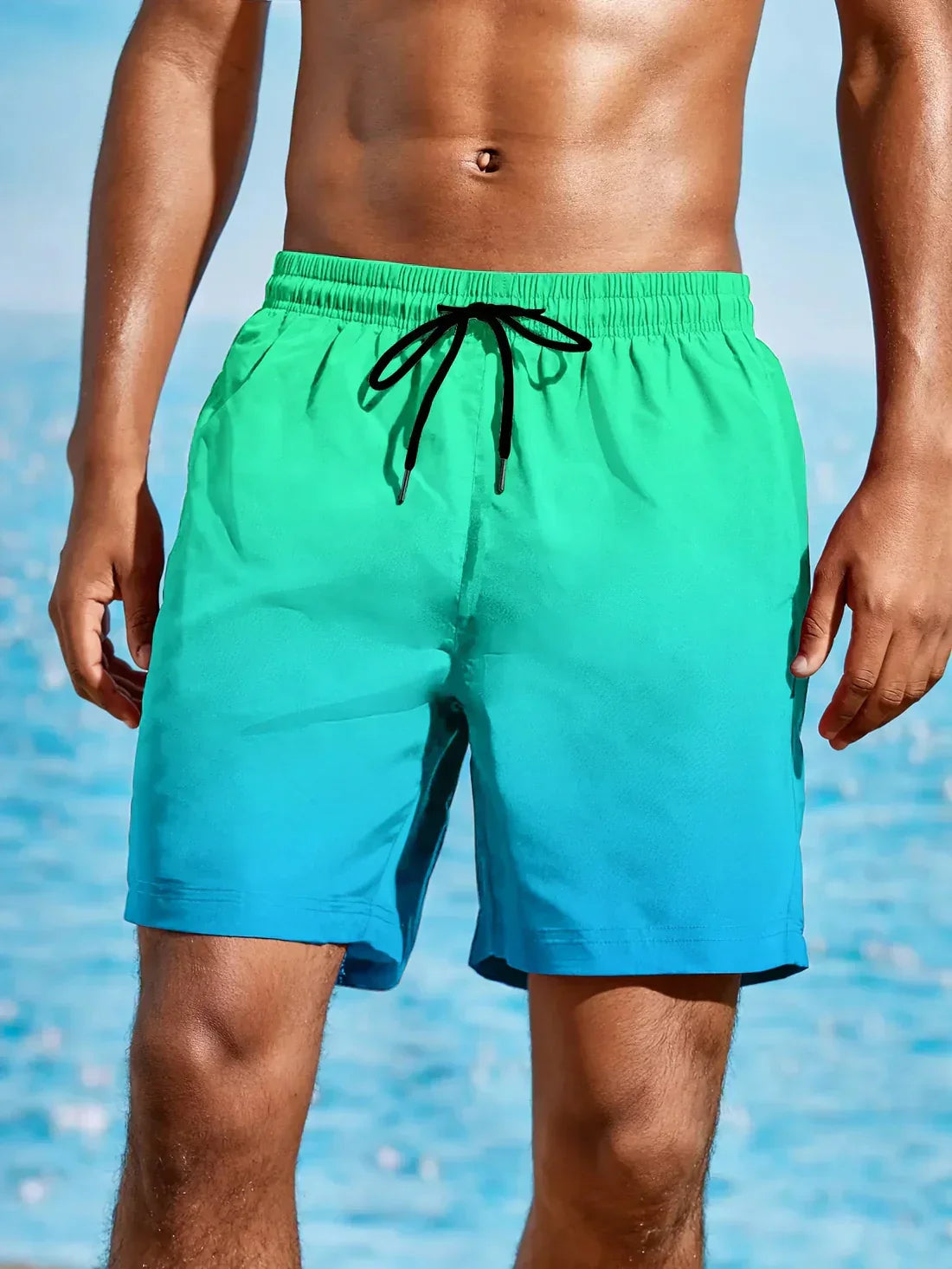 Dylan | Men's Straight Leg Drawstring Swim Shorts