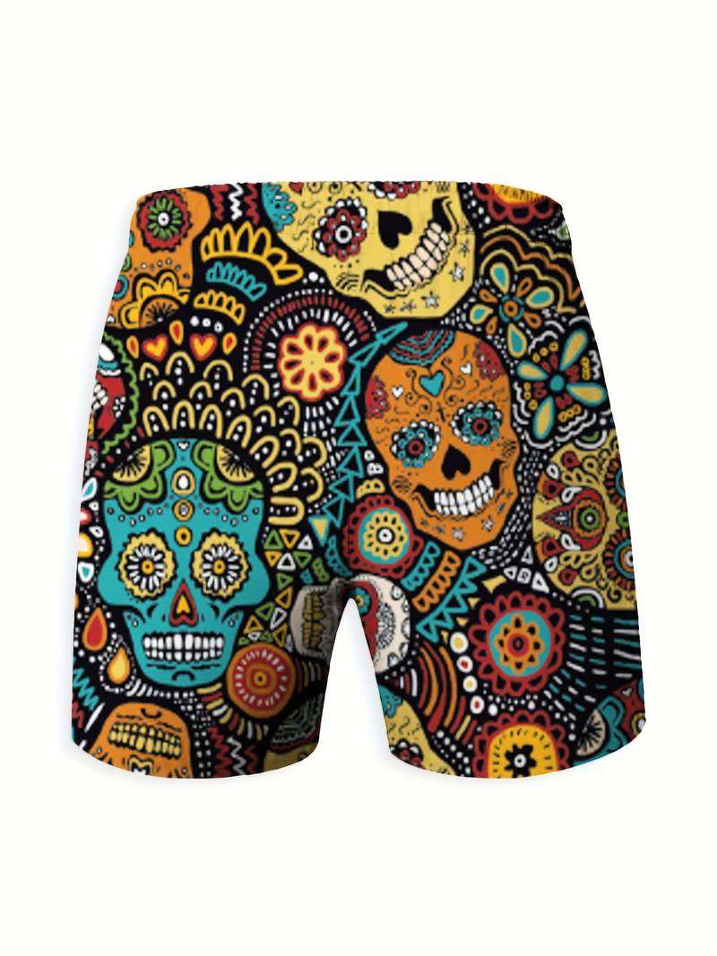Diego | Men's Printed Loose Fit Swim Shorts