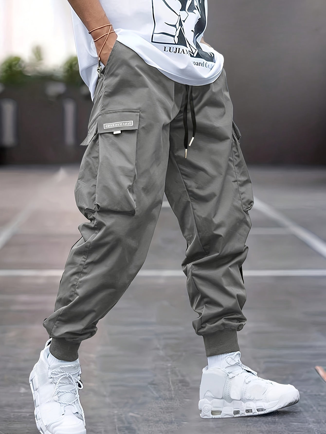 Lucas | Men's Relaxed Fit Cargo Drawstring Pants