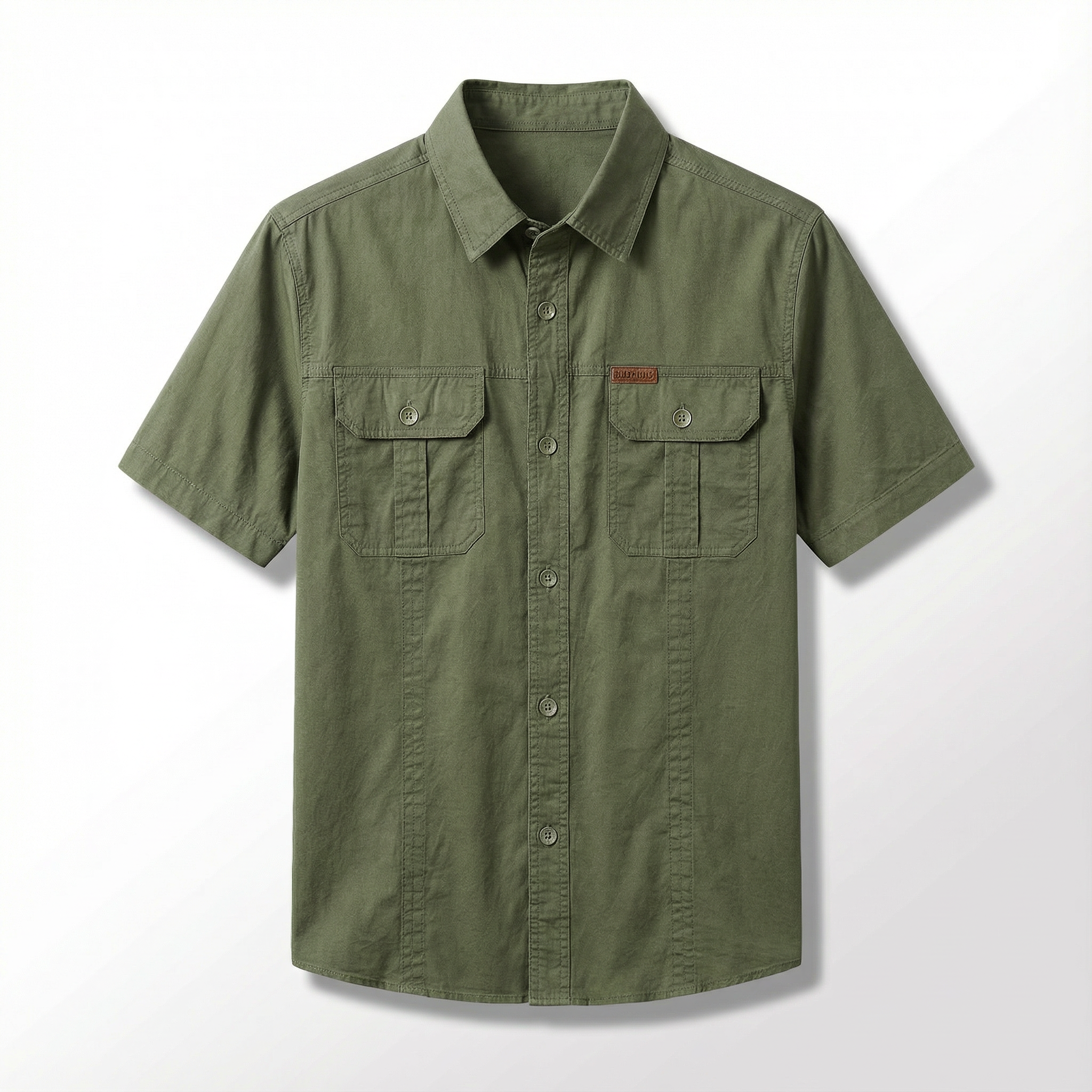 Aaron | Men's Utility Button Up Cargo Shirt