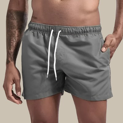 Jason | Men's Drawstring Swim Shorts With Side Pockets