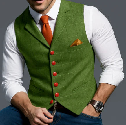Arthur | Men's Classic Lapel Collar Vest