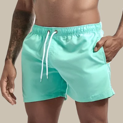 Jason | Men's Drawstring Swim Shorts With Side Pockets