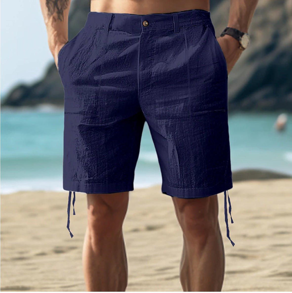 Nathan | Men's Straight Fit Casual Shorts
