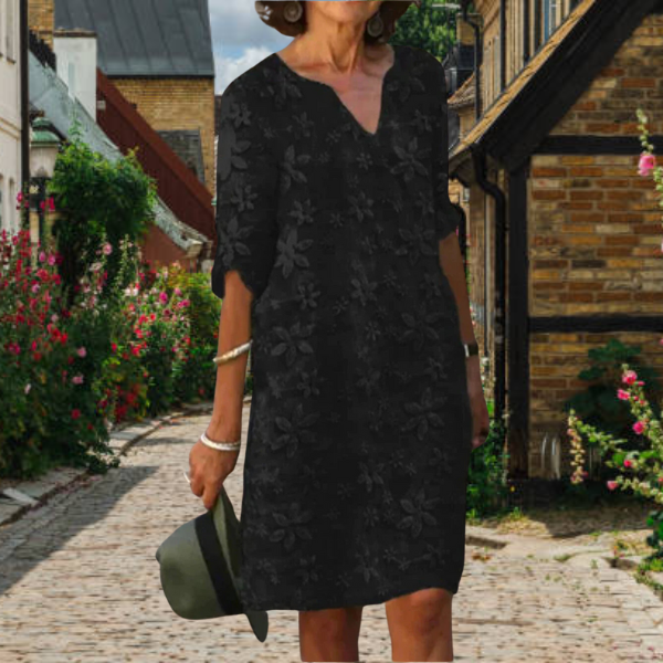 Elena | Women's Floral V-Neck Mini Dress