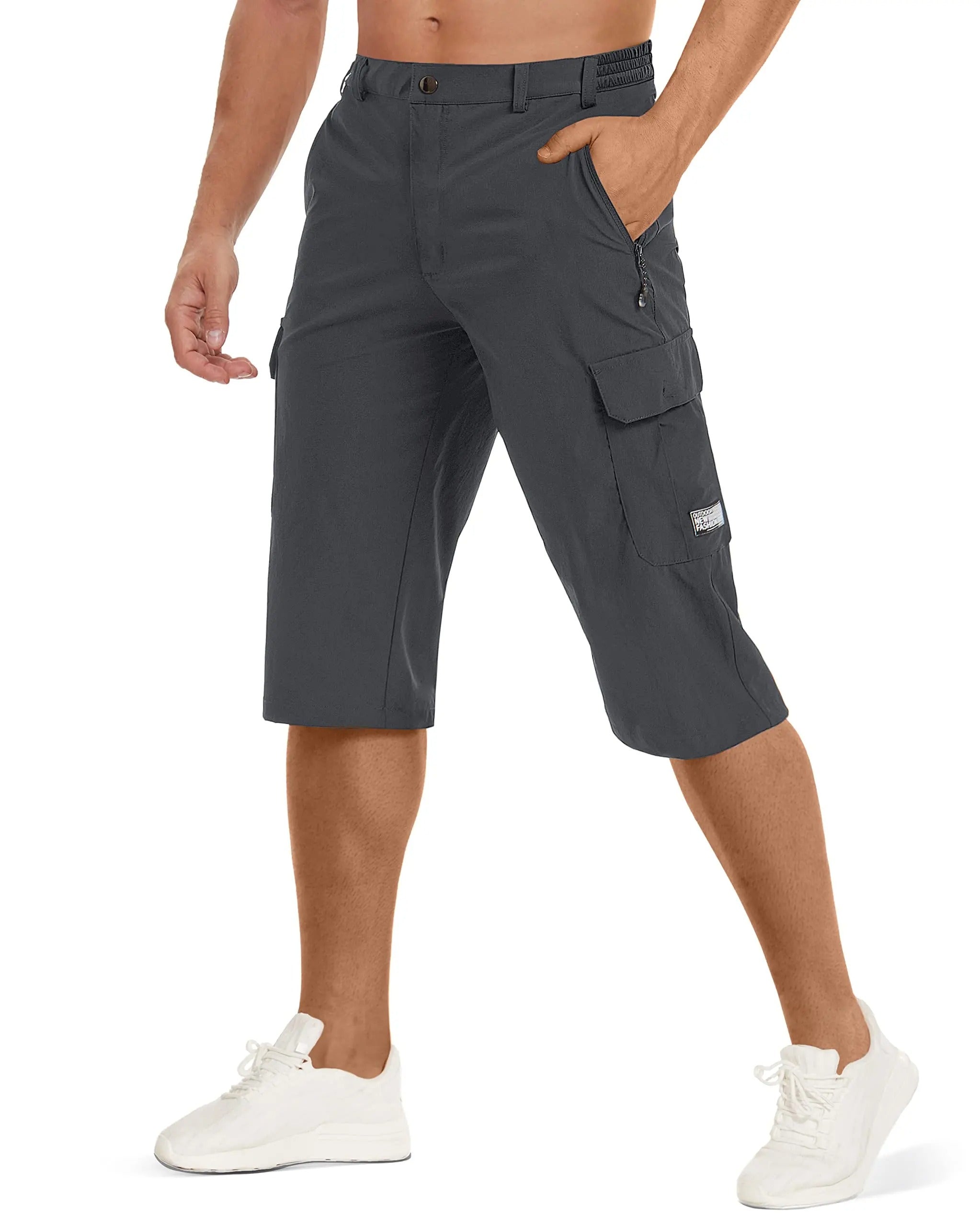 Dylan | Men's Knee-Length Multi Pocket Cargo Shorts