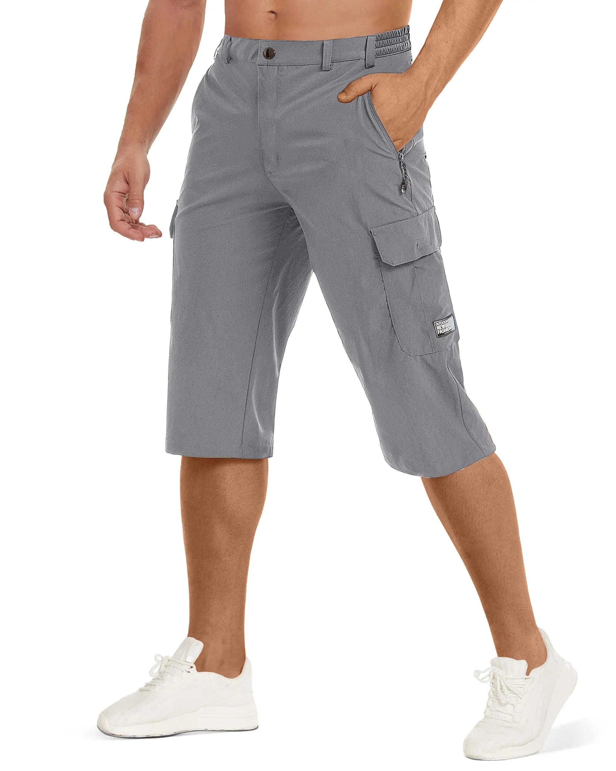 Dylan | Men's Knee-Length Multi Pocket Cargo Shorts