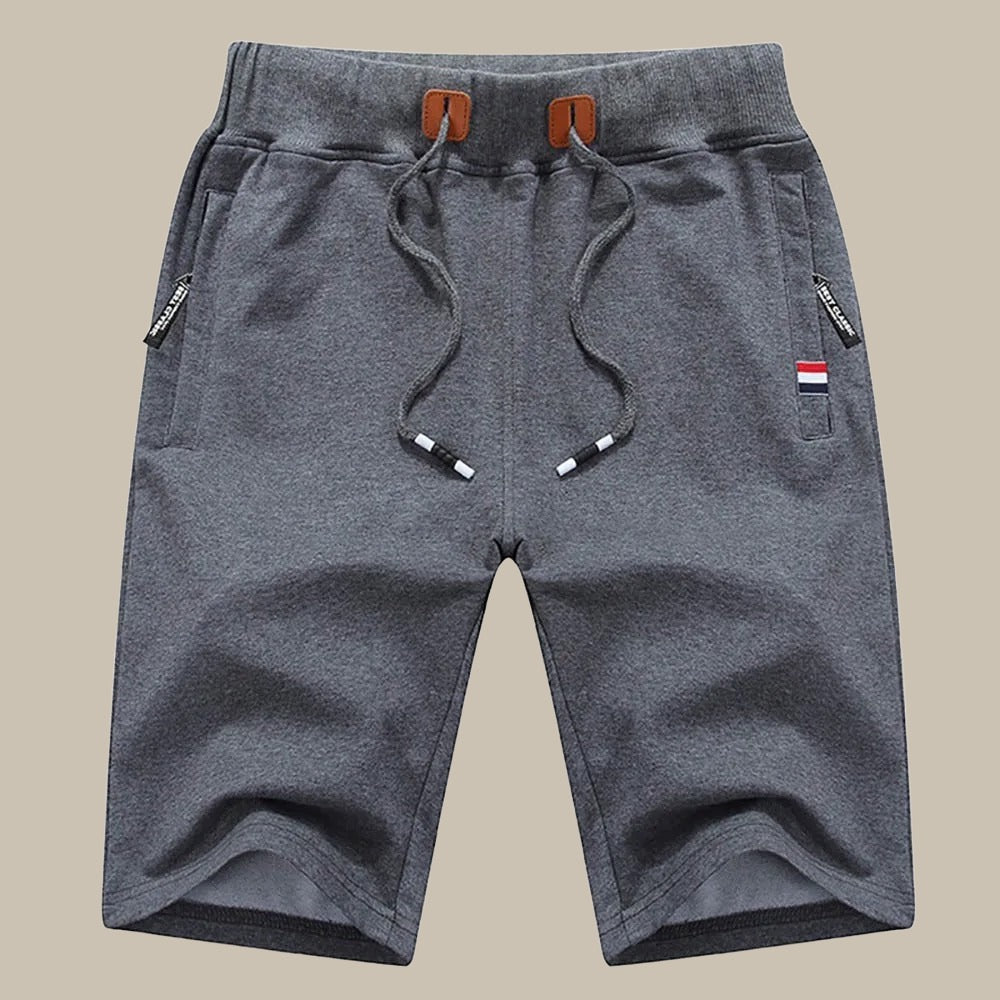 Brandon | Men's Drawstring Zip Pocket Casual Shorts