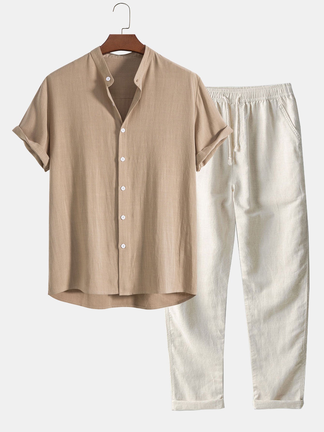 Ethan | Men's Casual Summer Shirt And Trouser Set