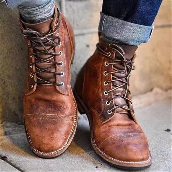 Arthur | Men's Lace-Up Leather Ankle Boots