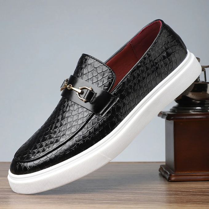 Sebastian | Men's Textured Slip-On Loafers