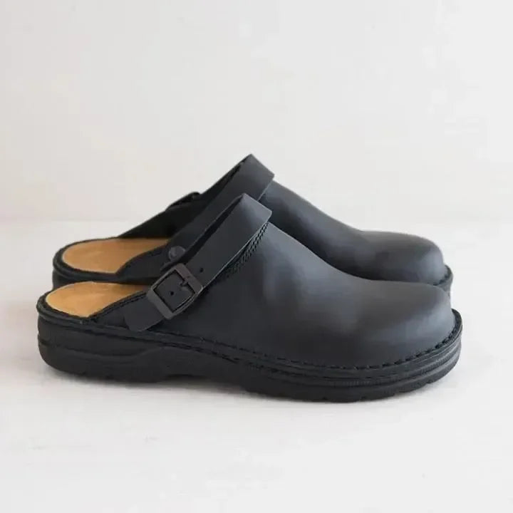 Travis | Men's Buckle Design Slip-On Clogs
