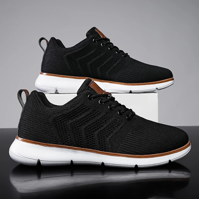 Owen | Men's Knit Lace-Up Walking Sneakers