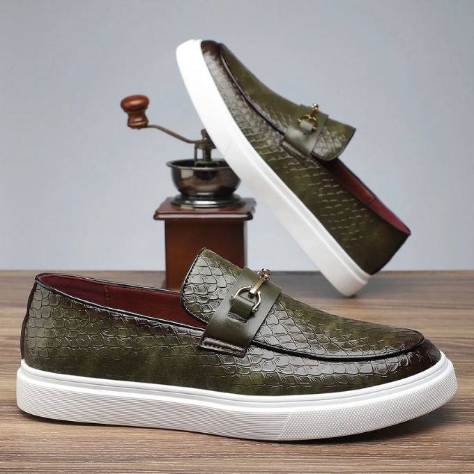 Sebastian | Men's Textured Slip-On Loafers
