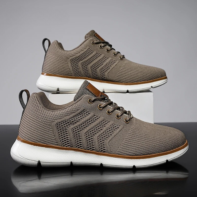 Owen | Men's Knit Lace-Up Walking Sneakers