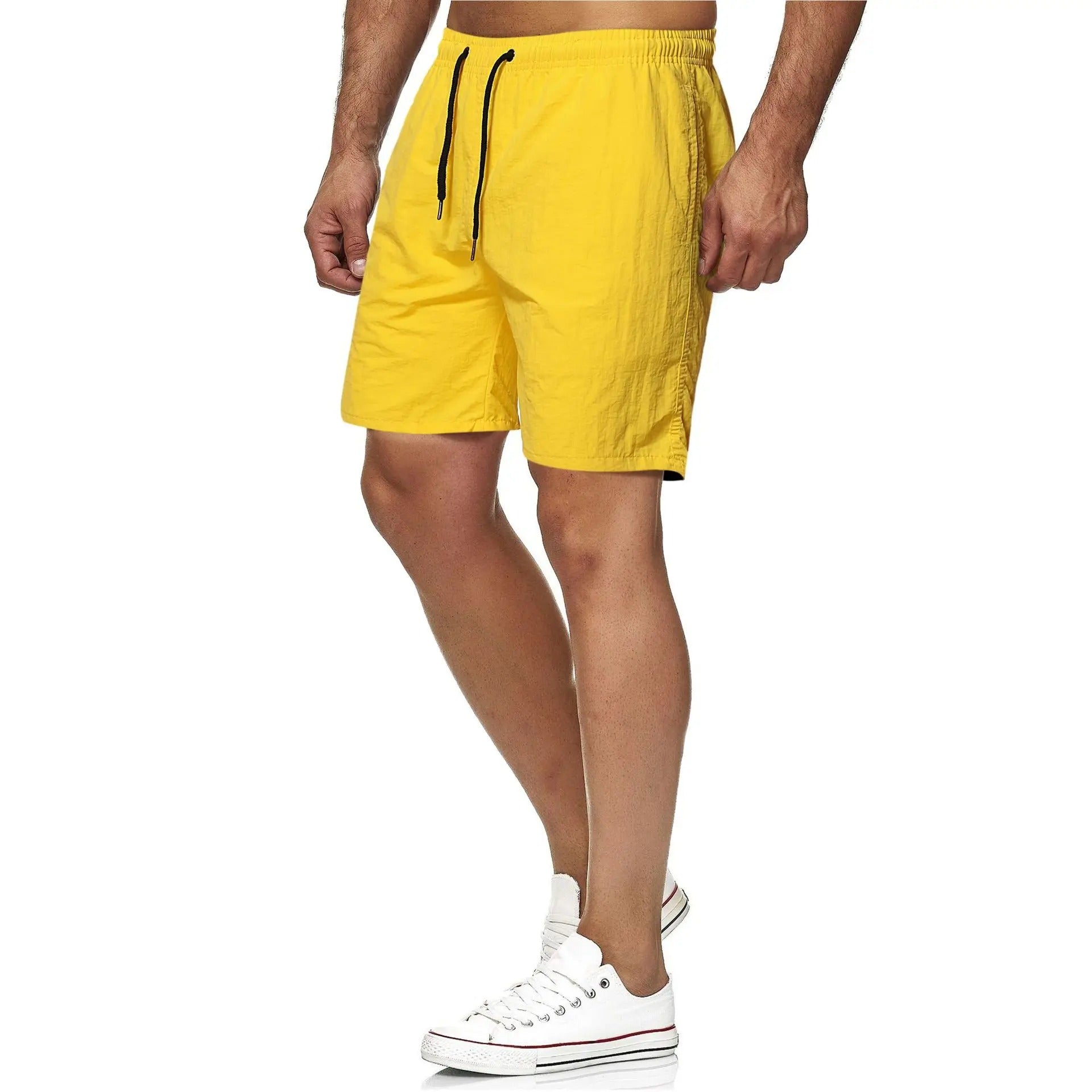 Cole | Men's Solid Color Beach Swim Shorts