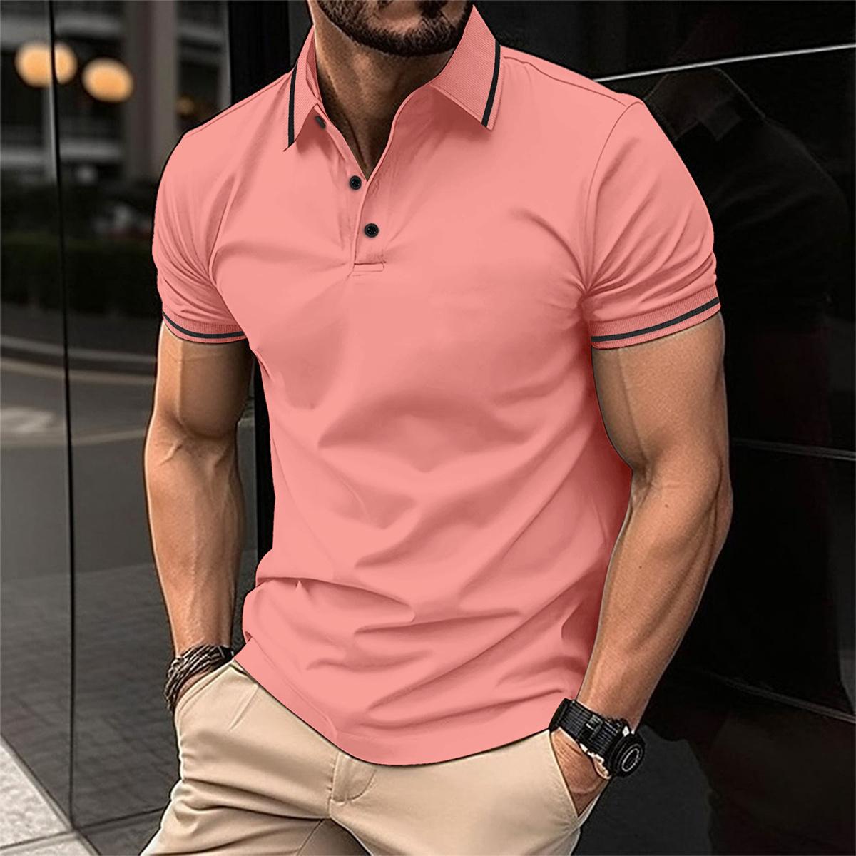 Ethan | Men's Slim Fit Short Sleeve Polo Shirt