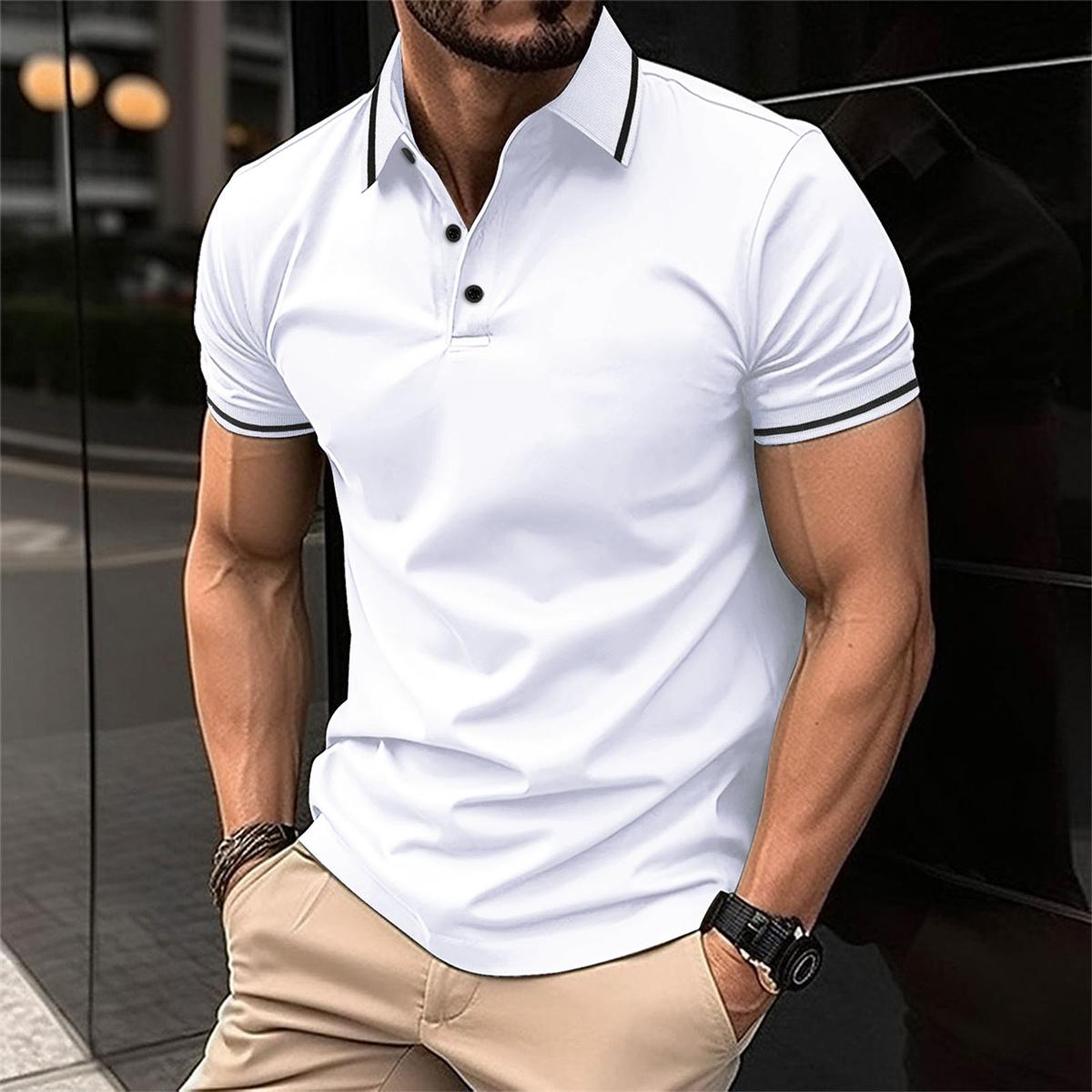 Ethan | Men's Slim Fit Short Sleeve Polo Shirt