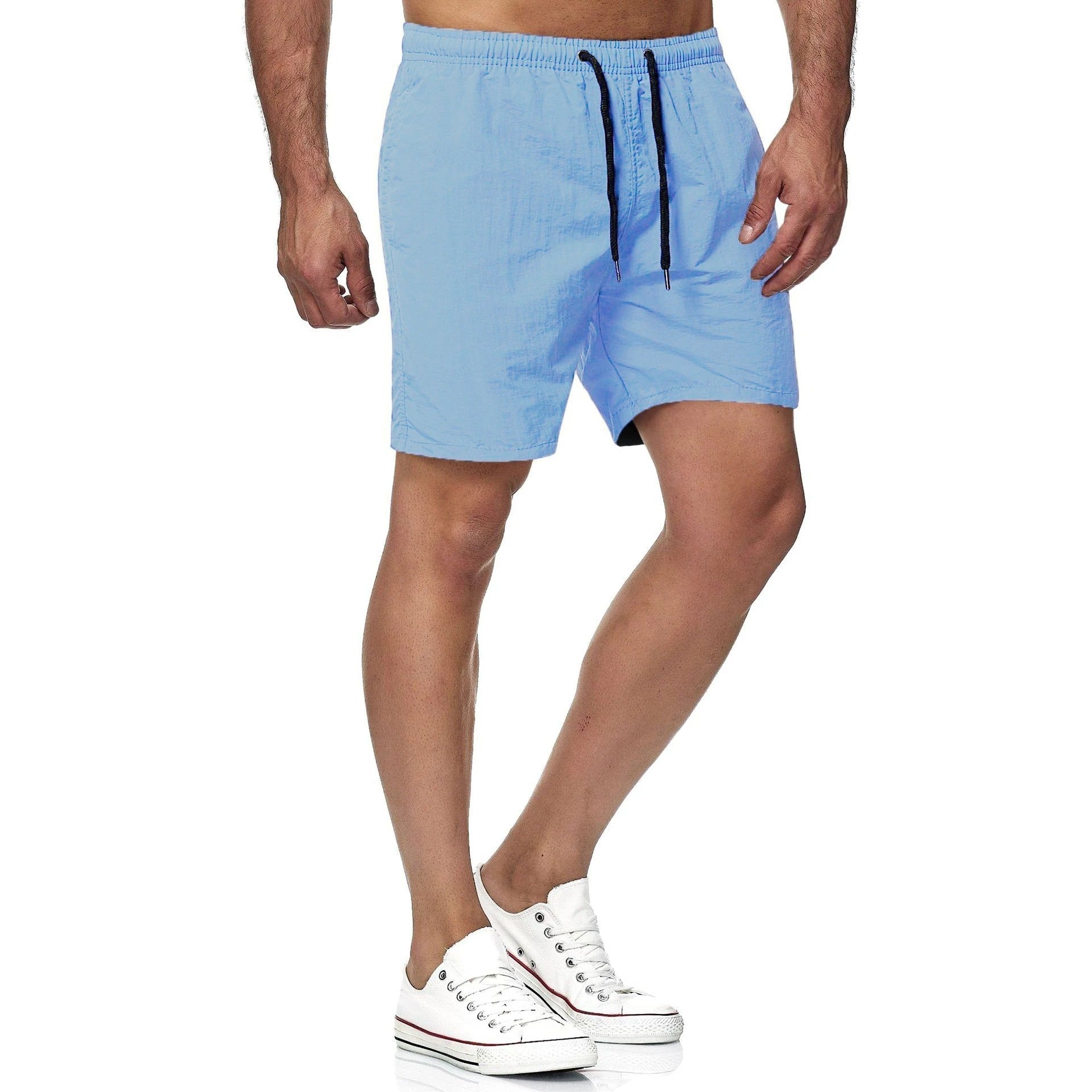 Cole | Men's Solid Color Beach Swim Shorts