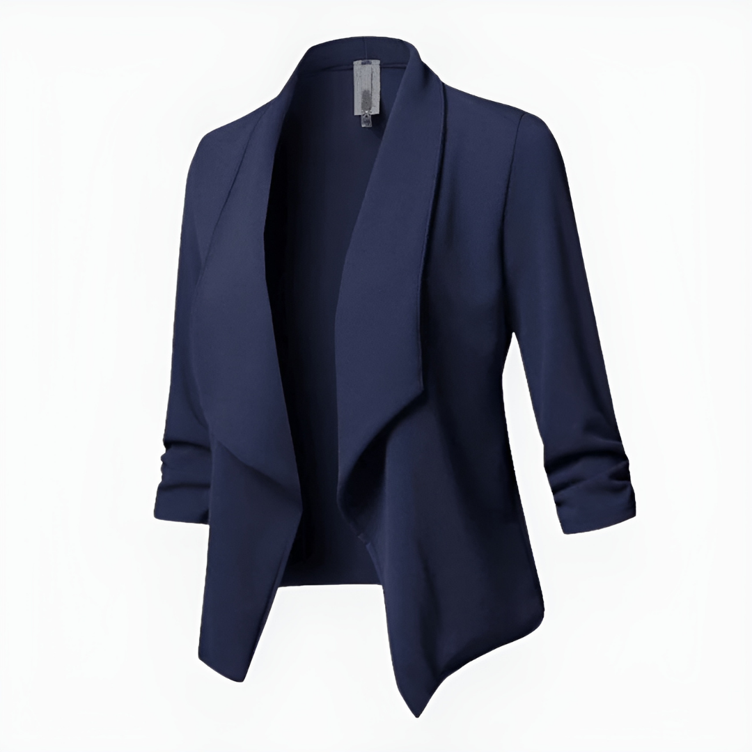 Alina | Women's Draped Open-Front Casual Blazer